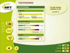 MFT Challenge Disc App - Testergebnis Balance-Check